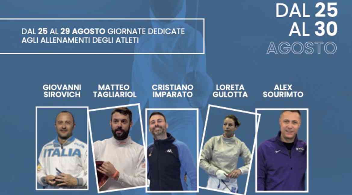 Locandina International Fencing Camp Gargano 25 30 Agosto 2025